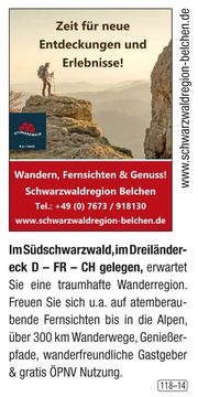  Schwarzwaldregion Belchen - Südschwarzwald erleben
