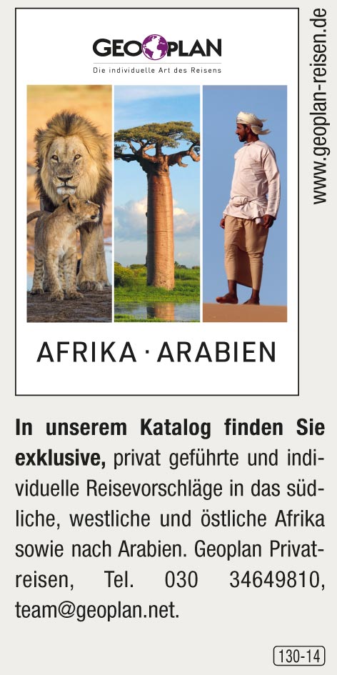 Geoplan Privatreisen nach Afrika und Arabien