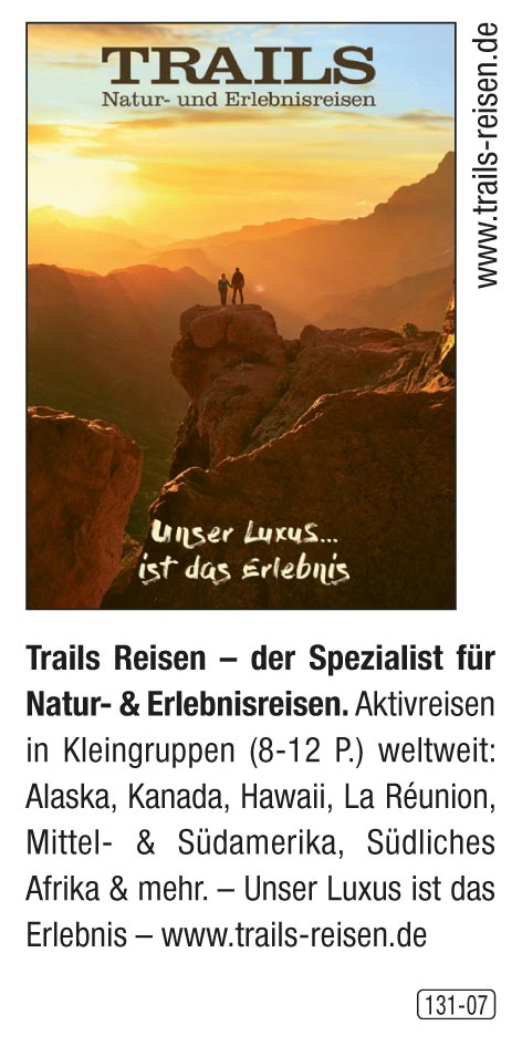 TRAILS - Natur- und Erlebnisreisen