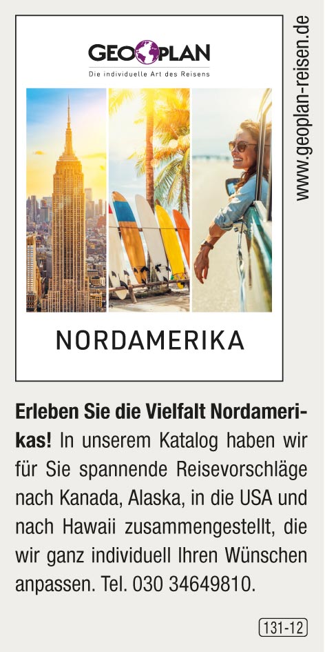 Geoplan Privatreisen nach Nordamerika