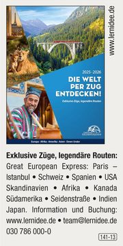 Lernidee – Die Welt per Zug entdecken!