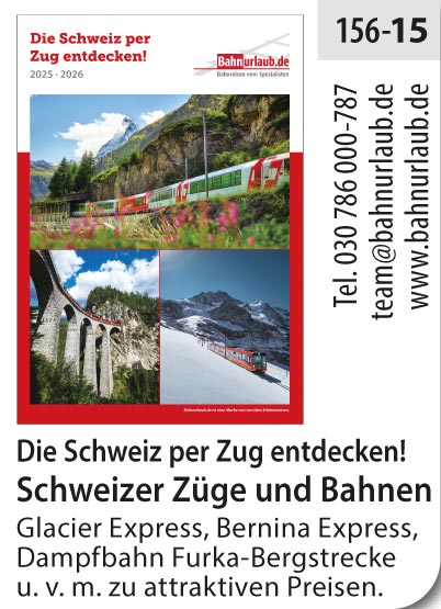 Bahnurlaub – Die Schweiz per Zug entdecken