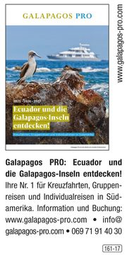 GALAPAGOS PRO – Ecuador und die Galapagos-Inseln entdecken