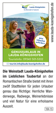 Genussurlaub in Lauda-Königshofen