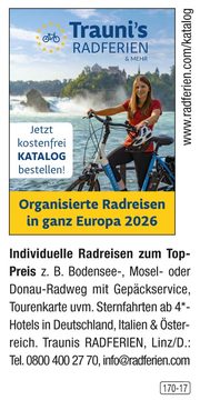Trauni's Radferien - Organisierte Radreisen in ganz Europa