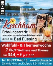Kirchham – Wohlfühl- & Thermenwoche