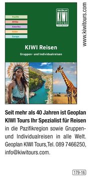 Geoplan KIWI Reisen – Gruppen- und Individualreisen