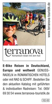 terranova – E-Bike Reisen in Deutschland, Europa und weltweit