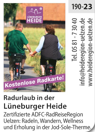 Lüneburger Heide - neue Radkarte